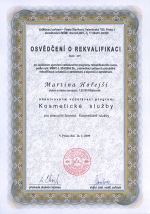 Certifikát